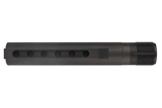 The Expo Arms Mil-spec carbine receiver extension features a black anodized finish